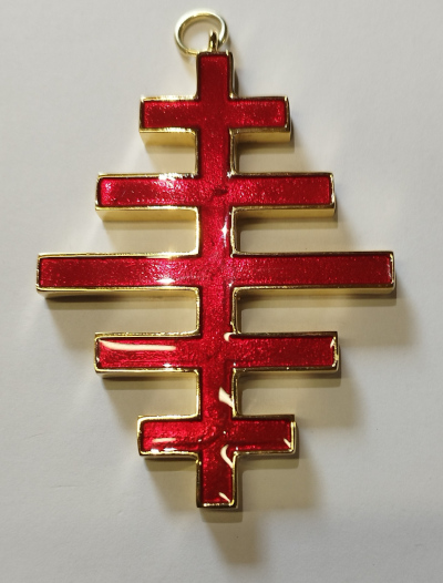 Knights Templar - Grand Master - Chain Jewel (Papal Cross) (image for) Knights Templar - Grand Master - Chain Jewel (Papal Cross)
